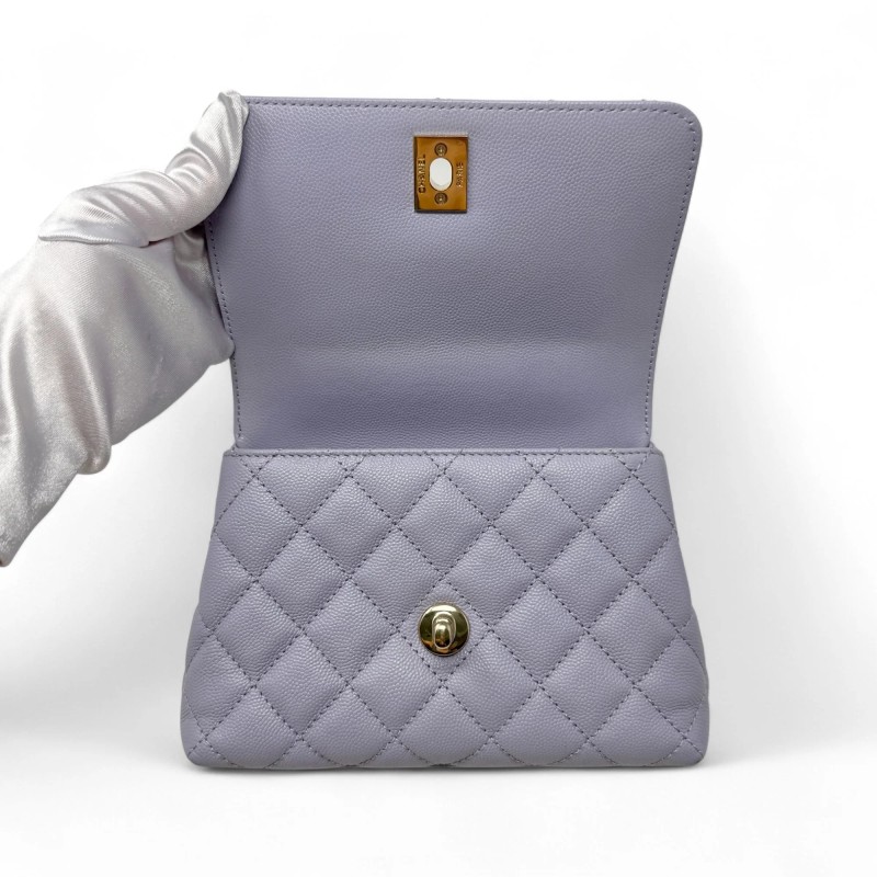 Chanel Purple Extra Mini Coco Handle