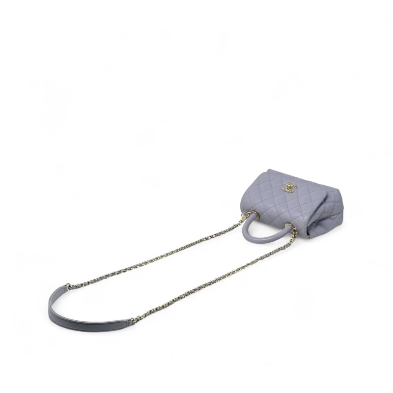 Chanel Purple Extra Mini Coco Handle