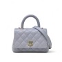 Chanel Purple Extra Mini Coco Handle