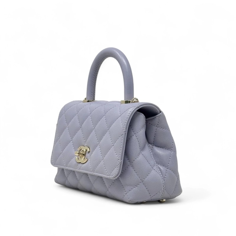 Chanel Purple Extra Mini Coco Handle