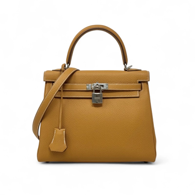 Hermes Naturel Sable Togo Kelly 25