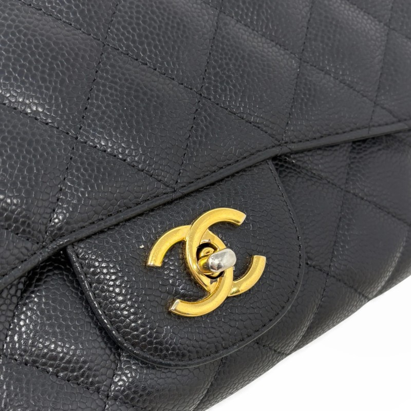 Chanel Black Jumbo Single Flap
