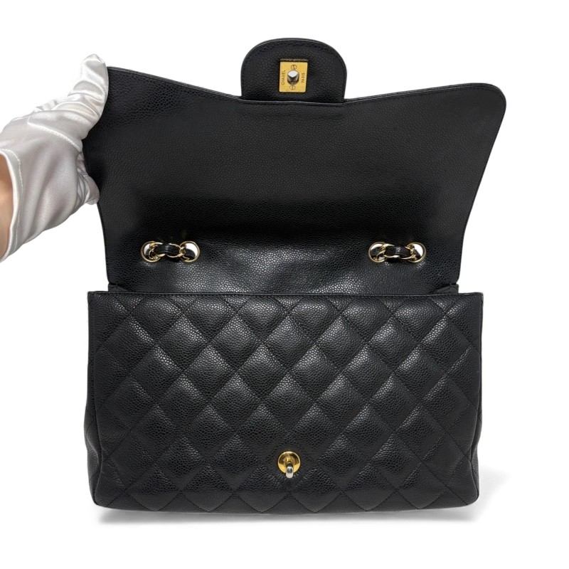 Chanel Black Jumbo Single Flap